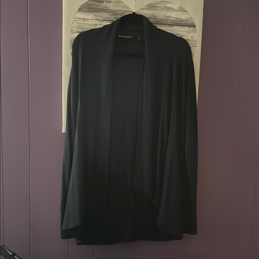 Athleta Navy Open Front Cardigan XS